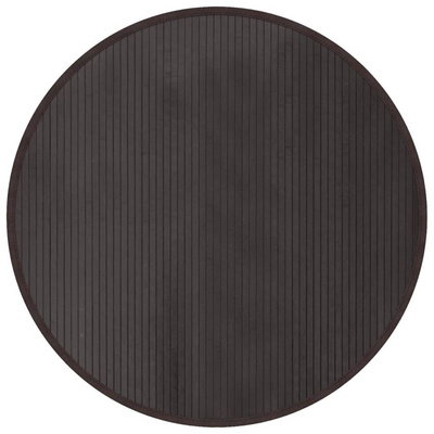 vidaXL Dywan okrągły, ciemnobrązowy, 100 cm, bambusowy