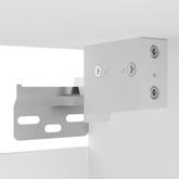 Wisząca szafka telewizyjna, biała, 30,5x30x30 cm