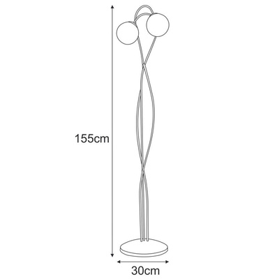 Lampa podłogowa K-5353 z serii NELA