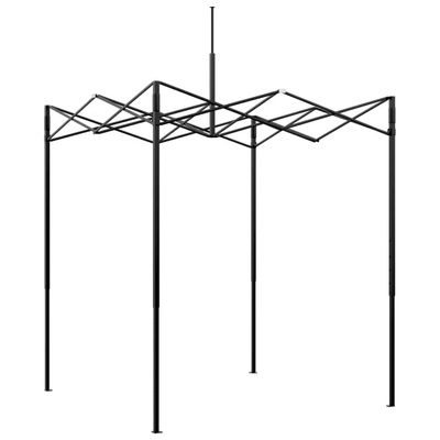 Szklarnię z rozkładaną ramą Zielony 200 x 200 x 300 cm Żelazo
