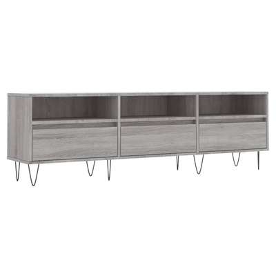 vidaXL Szafka pod TV, szary dąb sonoma, 150x30x44,5 cm w kolorze cm