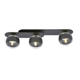 Lampa sufitowa  PLAZA 3 BLACK/STRIPE
