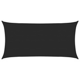 Żagiel przeciwsłoneczny, 160 g/m?, czarny, 4x7 m, HDPE