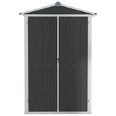 Szopa ogrodowa, antracyt, 116x45x175 cm, stal galwanizowana