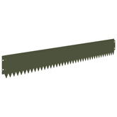 Krawężnik do trawnika 20 szt. 103 x 15 cm Stal Oliwkowy zielony