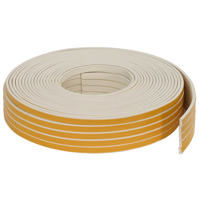 Samoprzylepna uszczelka okienna Biały 15 x 8 mm 100 m Guma EPDM