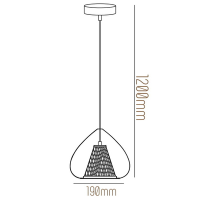 Lampa wisząca rosegold - ULFN89