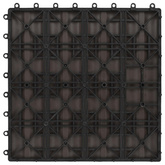 Płytka Tarasowa Projekt 3D 11 pcs Ciemny brąz 30 x 30 cm