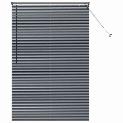 Żaluzje weneckie Ciemnoszary 175 x 115 cm Aluminium