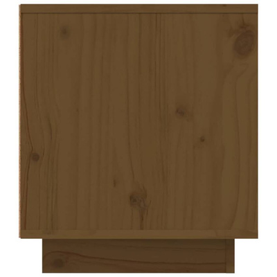 Szafka pod TV, miodowy brąz, 110x35x40,5cm, lite drewno sosnowe vidaXL