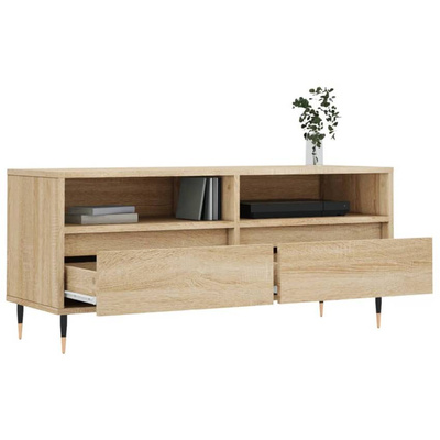 vidaXL Szafka pod TV, dąb sonoma, 100x34,5x44,5 cm