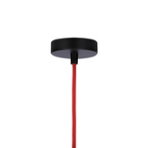Lampa wisząca 15cm bezbarwna/czerwony kabel Liverpool Ledea 50101287