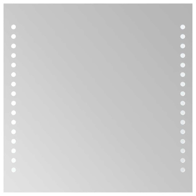 Lustro łazienkowe z LED, 30x30 cm