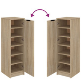 Szafka na buty, dąb sonoma, 30x35x100 cm