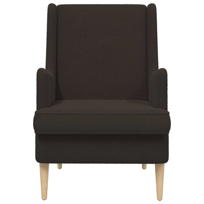 Fotel Czarny Bouclé