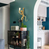 Lampa Wisząca Złota Małpa Abruzzo Shimpo E27