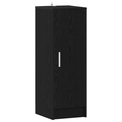 Szafka na buty z półką z drzwiami Czarny Dąb 32 x 35 x 92 cm