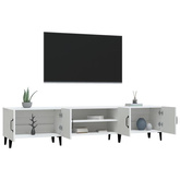 vidaXL Szafka pod TV, biała, 180x31,5x40 cm, materiał drewnopochodny