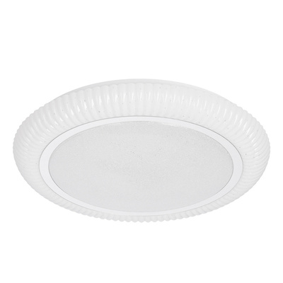 GILLY lampa sufitowa plafon 38cm 24W LED 4000K klosz biały+chromowy 13-34243