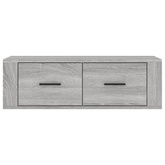 vidaXL Wisząca szafka pod TV, szary dąb sonoma, 80x36x25 cm