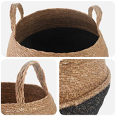 Doniczka z uchwytami 2 pcs Czarny ? 45 x 36 cm