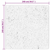 vidaXL Dywan z długim włosiem PAMPLONA, czarny, 240x240 cm