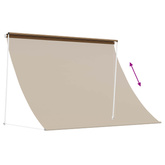 Markiza Beżowy 250 x 150 cm 180 g / m? Poliester z powłoką PU