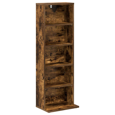 Kabinet na płyty CD 2 szt. Dąb wędzony 33 x 23,5 x 97,5 cm