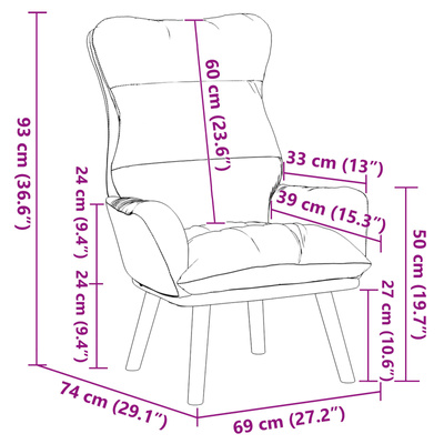 fotel Turkusowy 69 x 74 x 93 cm Aksamit