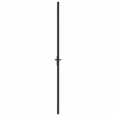vidaXL Drzwi wewnętrzne, 83x201,5 cm, czarne, szkło ESG i aluminium