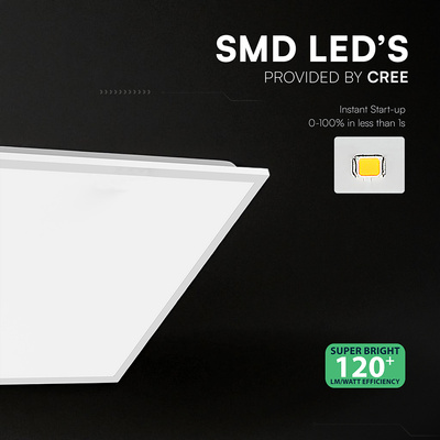 40W Panel LED BACKLIT 600x600mm / Chip CREE / Zasilacz STARSENSE / Barwa:4000K / 6 Lat gwarancji / Skuteczność 120lm/W