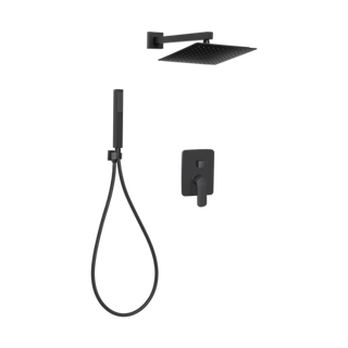 Zestaw podtynkowy z baterią podtynkową 2-funkcyjną Siros 010 czarny  Invena