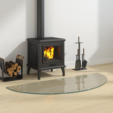 Szklana płyta kominkowa przezroczysty 1200 x 500 mm Szkło