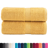 Ręczniki toaletowe Premium, SOLUND 2 szt., złote, 30x30 cm, 600 g/m?