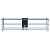 vidaXL Szafka pod TV, przezroczysta, 150x40x40 cm, hartowane szkło