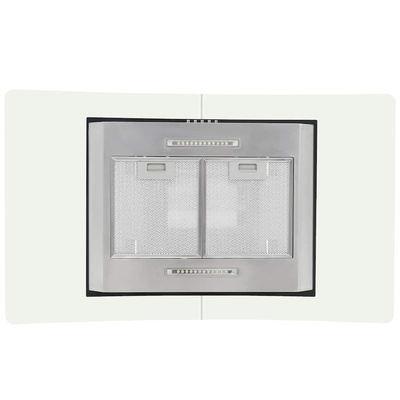 Okap kuchenny LED, wyspowy, stal nierdzewna, 90 cm, 756 m?/h