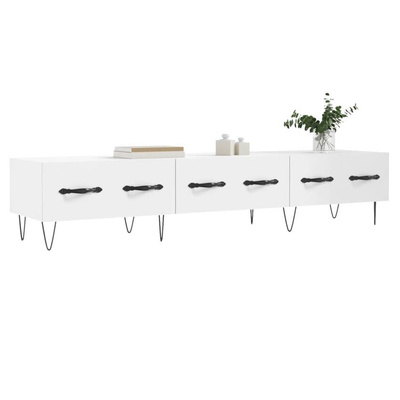 Szafka pod TV, biała, 150x36x30 cm, materiał drewnopochodny vidaXL