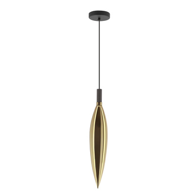 Lampa wisząca Nordic szklana tuba złota pojedyncza do salonu i sypialni