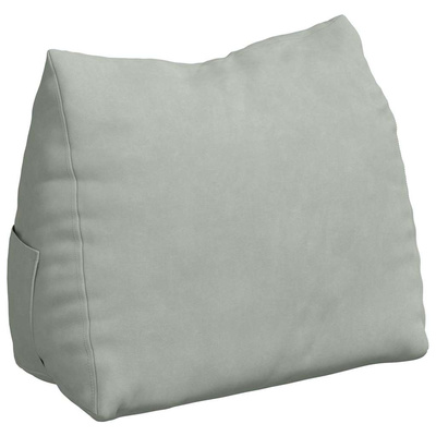 Poduszka na plecy Jasnoszary 45 x 20 x 35 cm Tkanina sztruksowa