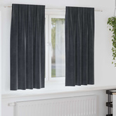 Zasłony zaciemniające 2 pcs Ciemnoszary 140 x 175 cm Aksamit