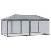 vidaXL Składany namiot imprezowy ze ściankami, antracytowy, 3x6 m