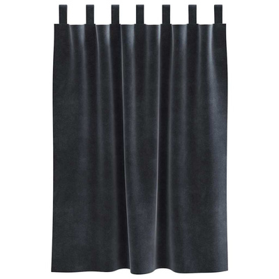 Zasłony zaciemniające 2 pcs Ciemnoszary 140 x 140 cm Aksamit