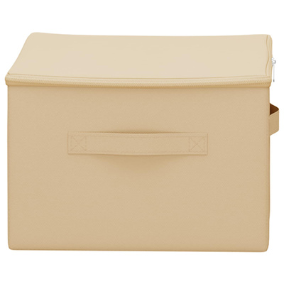 Skrzynia do przechowywania 24 pcs kremowy 50 x 30 x 25 cm