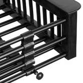 Koszyk stalowy czarny black mat