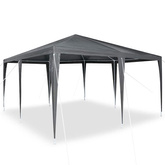Namiot Imprezowy Antracyt 400 x 400 x 266 cm Polietylen i Stal