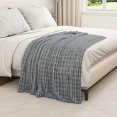 Koce narzutowe 6 pcs Ciemnoszary 150 x 130 cm Polar