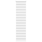 Roleta zebra, biała, szerokość tkaniny 50,9 cm, poliester