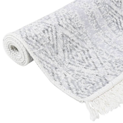 vidaXL Dywanik, jasnoszary, 120x180 cm, bawełniany