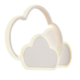 Lampa sufitowa LED Chmurki plafon 24W 2800–6500K  z pilotem biały klosz regulacja barwy światła pokój dziecięcy salon