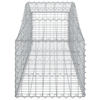 Kosze gabionowe, 50 szt, 200x50x40/60 cm, galwanizowane żelazo